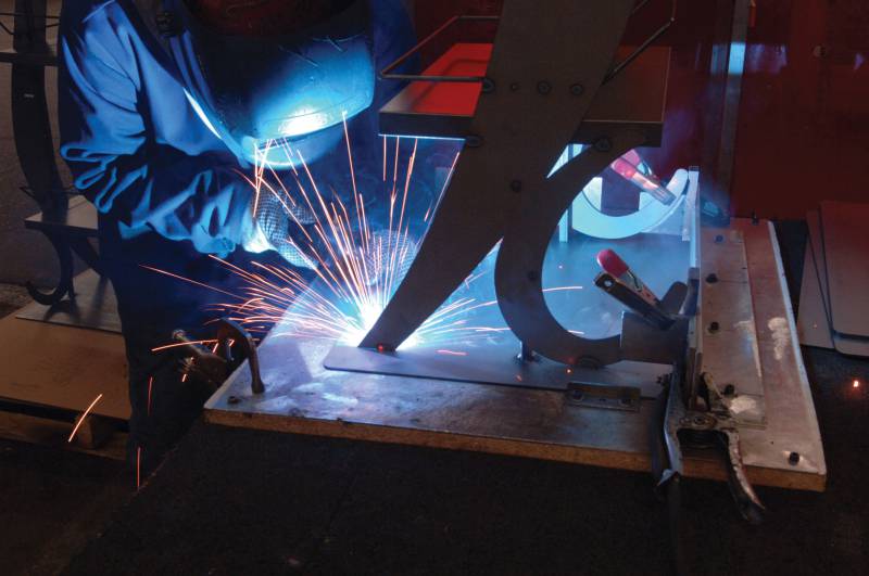 Custom steel fabrication project 9