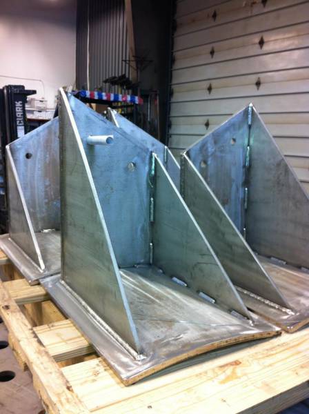 Custom steel fabrication project 28