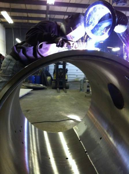 Custom steel fabrication project 29