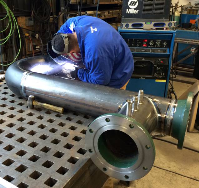 Custom steel fabrication project 30