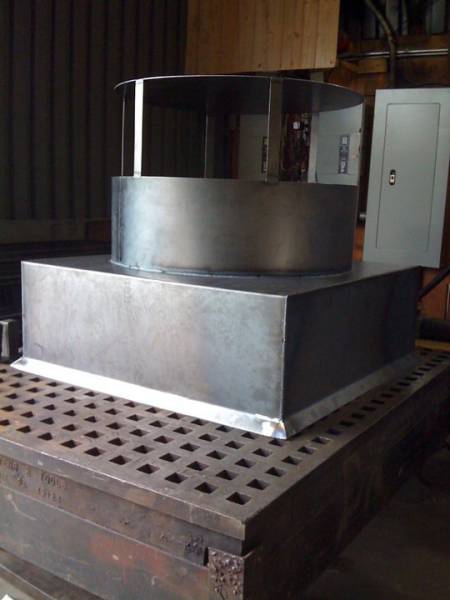 Custom steel fabrication project 31