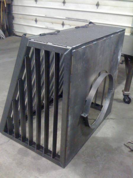 Custom steel fabrication project 42