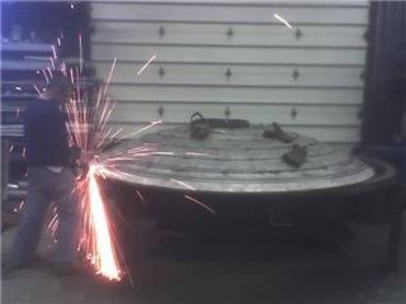 Custom steel fabrication project 53