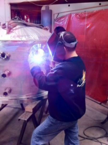 Custom steel fabrication project 62