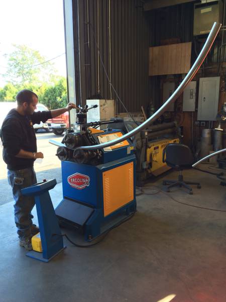 Custom steel fabrication project 63