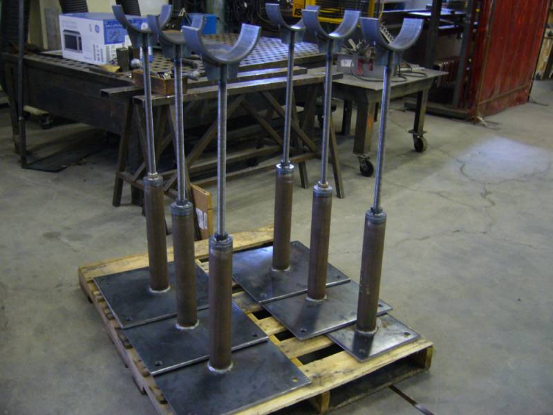 Custom steel fabrication project 64