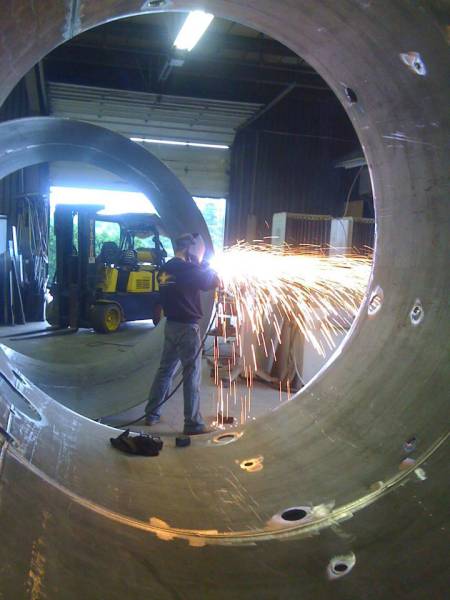 Custom steel fabrication project 67