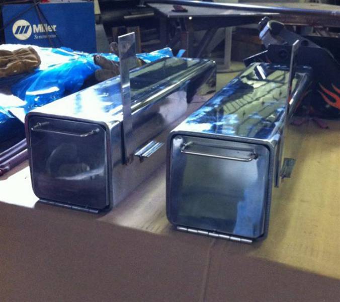 Custom steel fabrication project 69