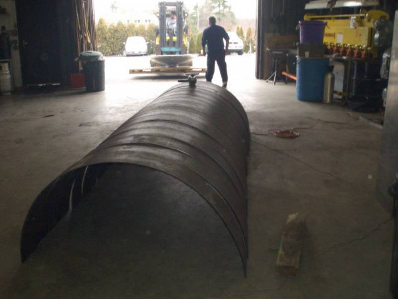 Custom steel fabrication project 76