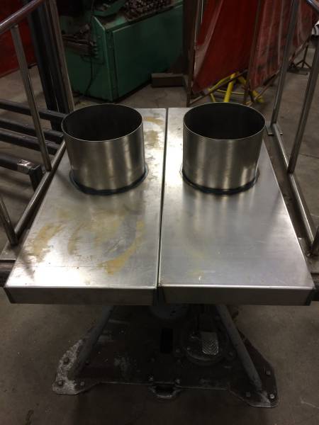 Custom steel fabrication project 77