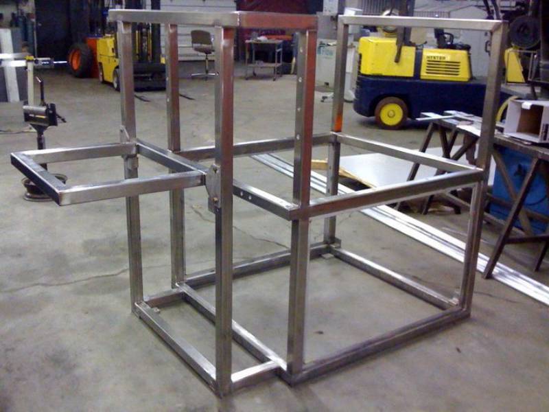 Custom steel fabrication project 82