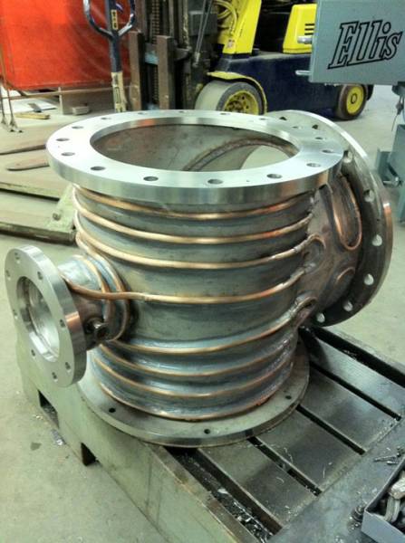 Custom steel fabrication project 84