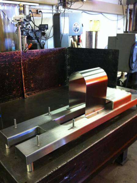 Custom steel fabrication project 85