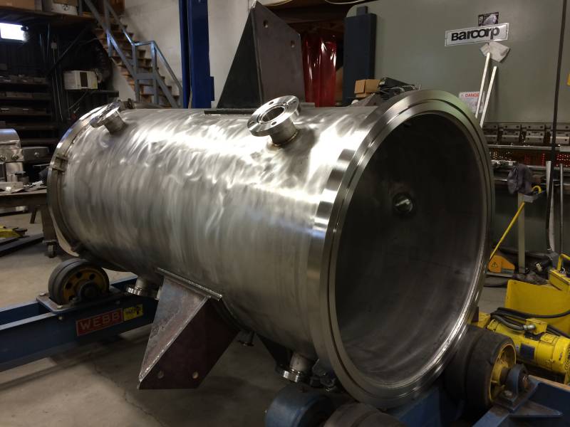 Custom steel fabrication project 87