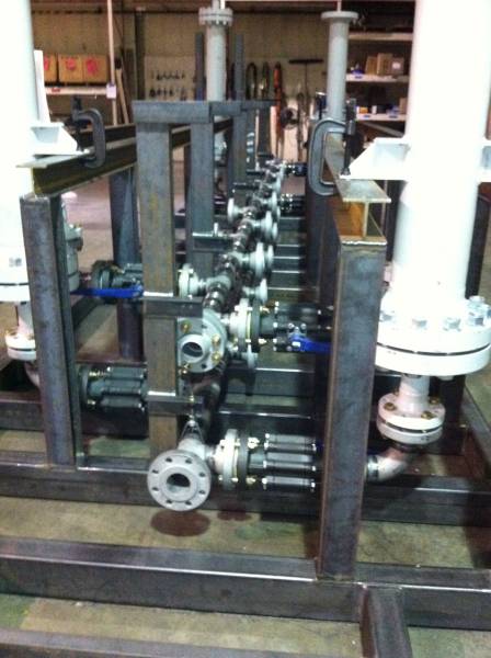 Custom steel fabrication project 89