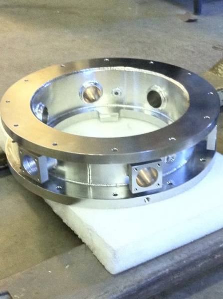 Custom steel fabrication project 93