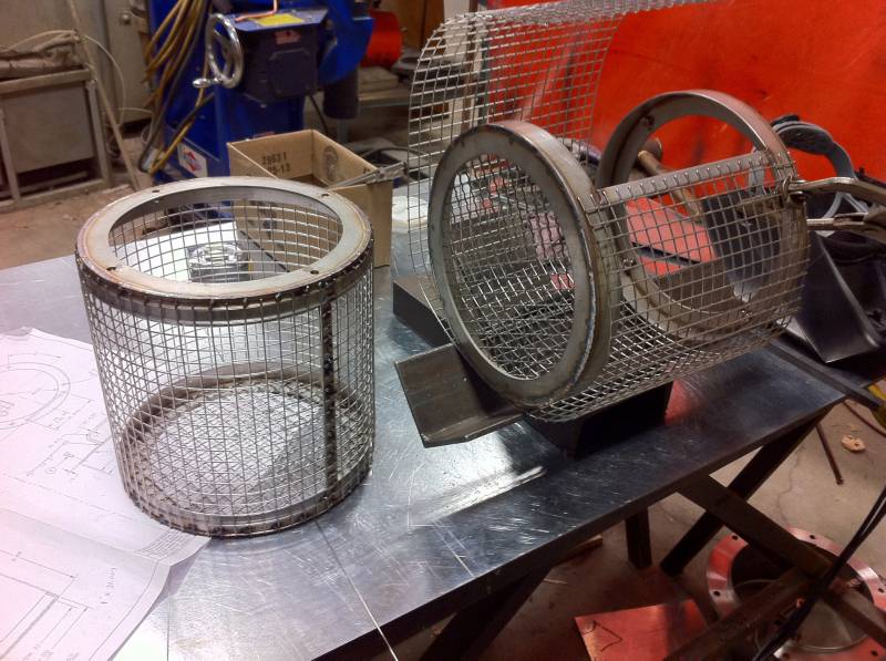 Custom steel fabrication project 96