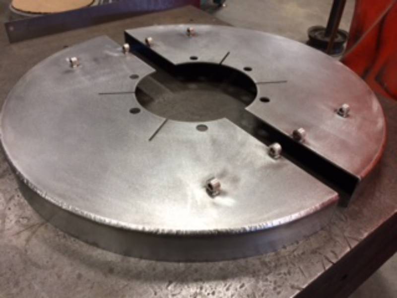 Custom steel fabrication project 105