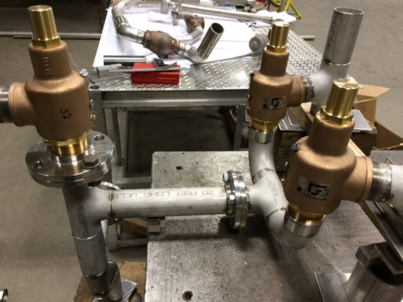 Custom steel fabrication project 111