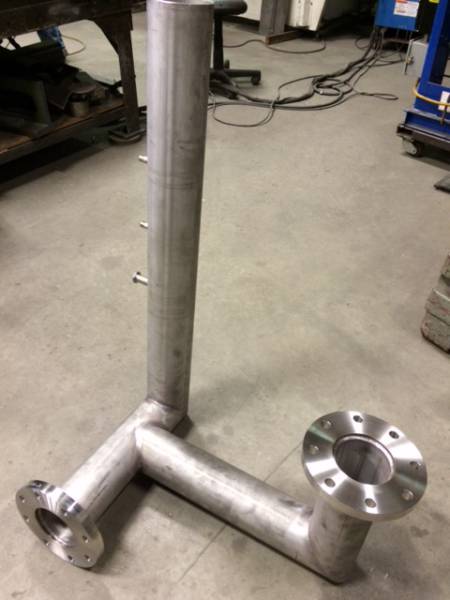 Custom steel fabrication project 112