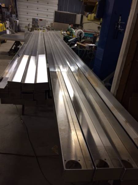 Custom steel fabrication project 114